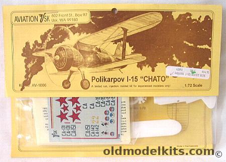 AV USK 1/72 Polikarpov I-15 Chato - USSR or Spanish Civil War - Bagged, AV1006 plastic model kit